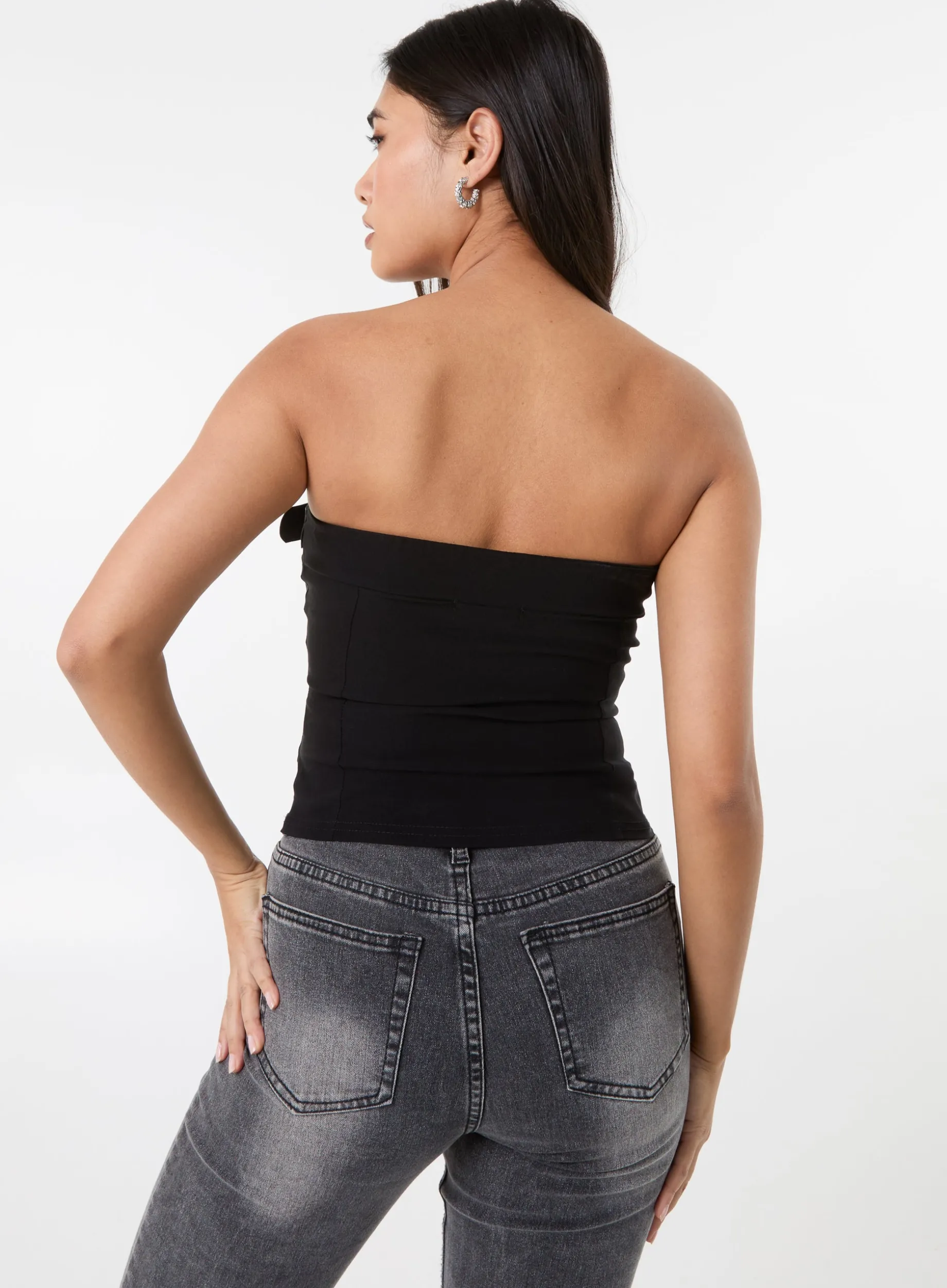 Belted Bandeau Top