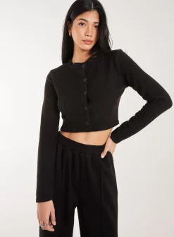 Brushed Long Sleeve Cardigan