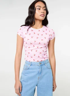 Cherry Gingham T-shirt