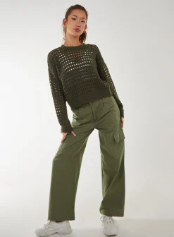 Crochet Knitted Sweatshirt