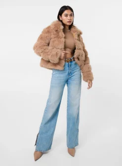 Cropped Fur Pelted Jacket