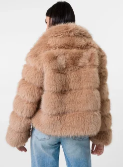 Cropped Fur Pelted Jacket