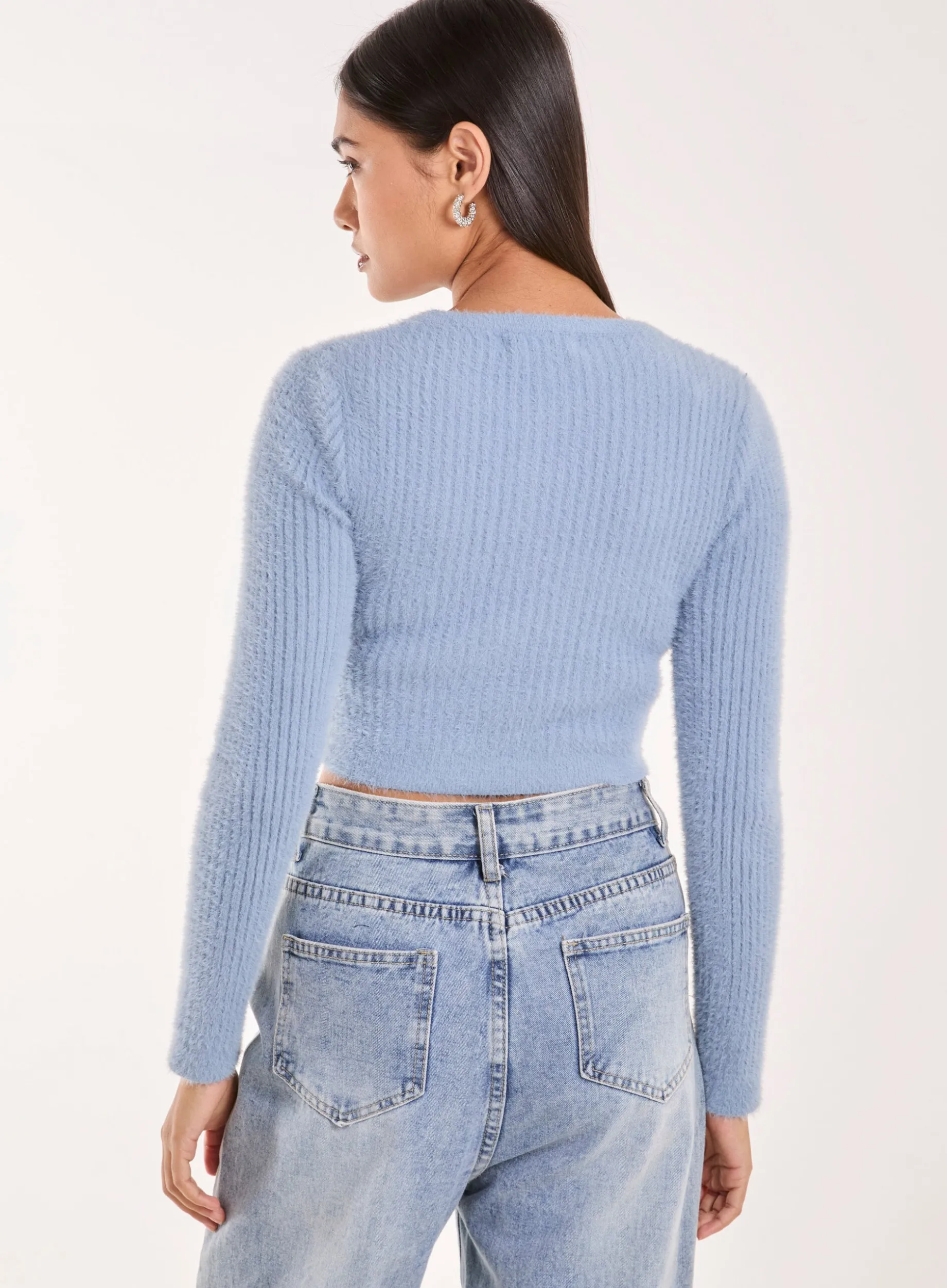 Cropped Knit Rib Top