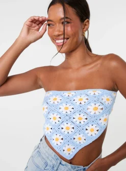 Daisy Crochet Hanky Top