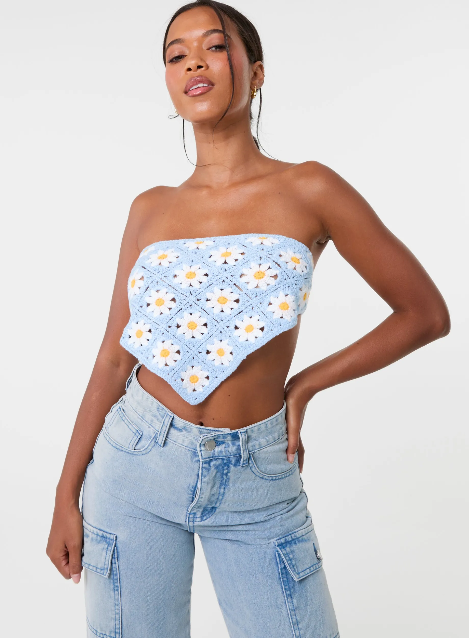 Daisy Crochet Hanky Top