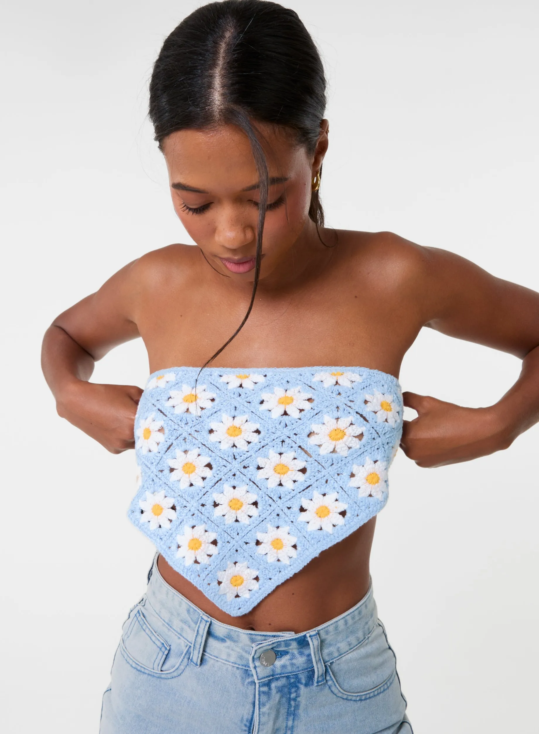 Daisy Crochet Hanky Top