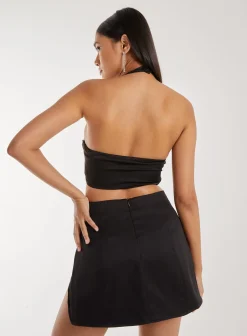 Diamante Halter Neck Top