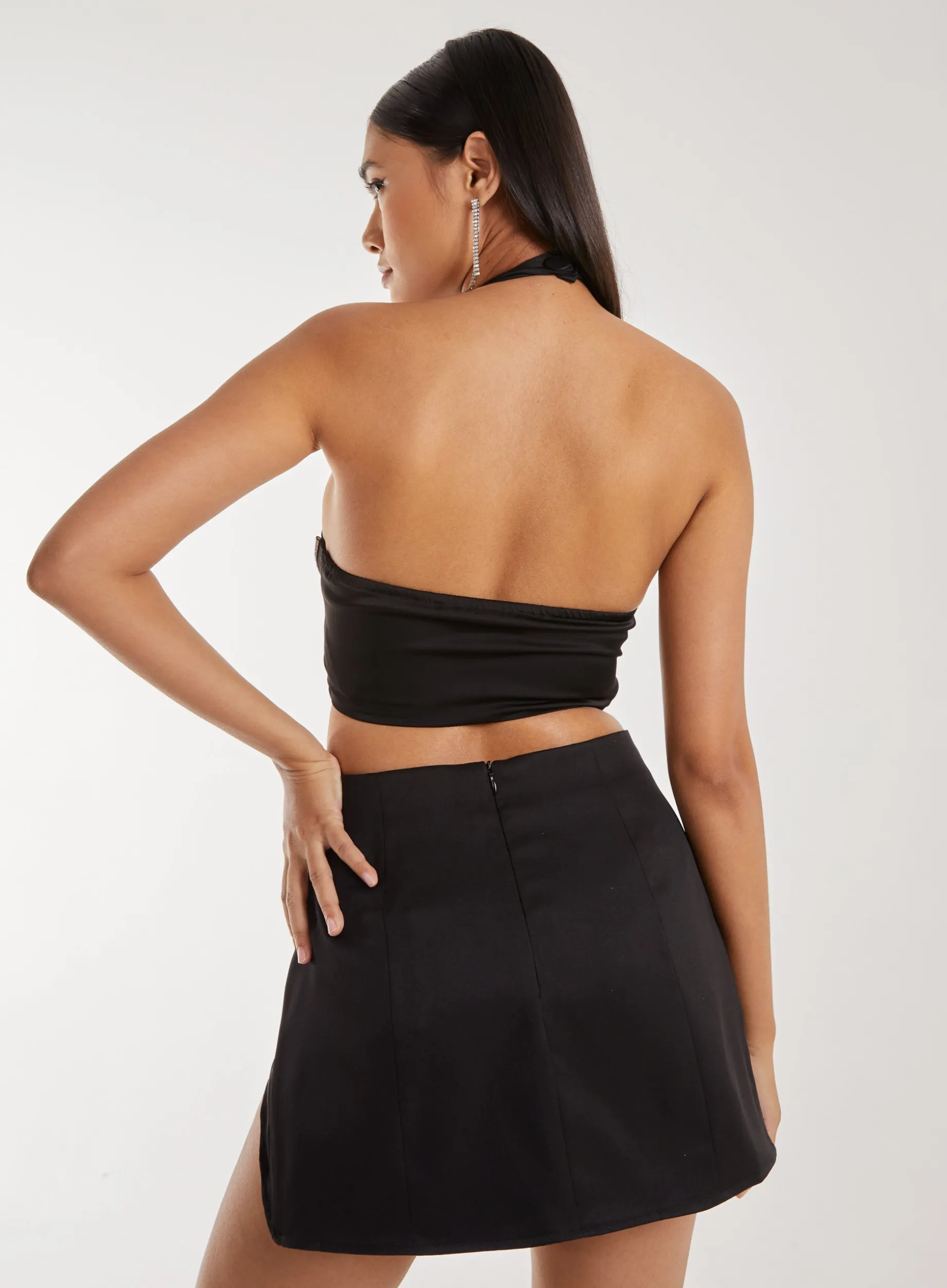 Diamante Halter Neck Top