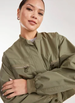 Double Pocket Classic Bomber Jacket