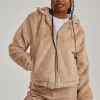 Faux Fur Zip Jacket