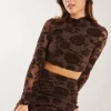 Flock Floral Long Sleeve Top