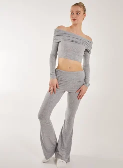 Fold Over Waist Lounge Flares