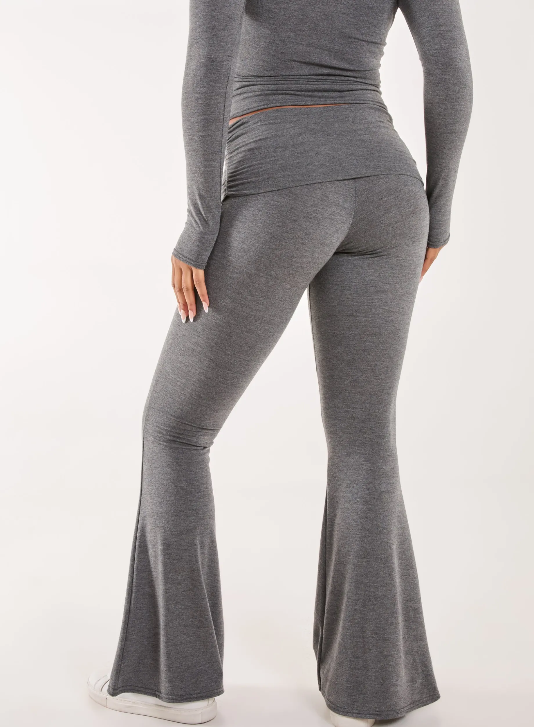 Fold Over Waist Lounge Flares