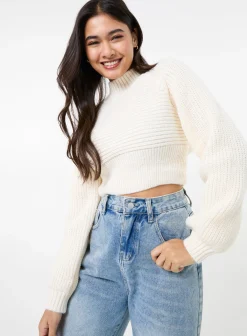 High Neck Knitted Jumper