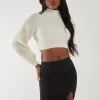 High Neck Knitted Jumper