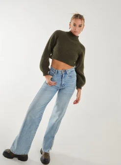 High Neck Knitted Jumper
