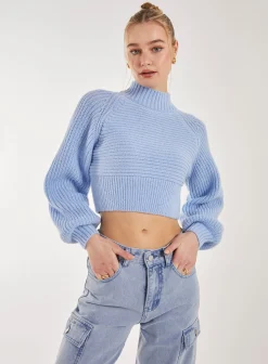 High Neck Knitted Jumper