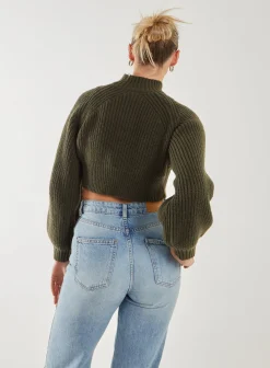 High Neck Knitted Jumper
