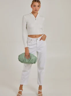 High Neck Zip Jumper