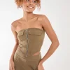 Linen Cargo Corset Top