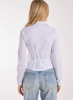 Long Sleeve Hook and Eye Shirt