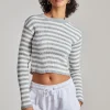 Long Sleeve Knitted Striped Jumper