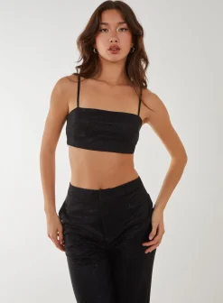 Metallic Crop Top