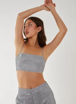 Metallic Crop Top