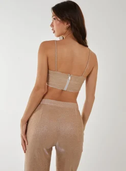 Metallic Crop Top