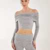 Off the Shoulder Lounge Top