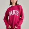 Paris Slogan Oversized Sweatshirt