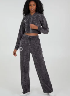 Pink Vanilla Zip Front Cropped Hoodie
