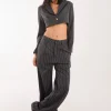 Pinstripe Cropped Blazer