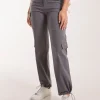 Pocket Detail Wide Leg Cargo Pants
