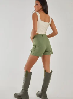 Pocket Front Cargo Shorts