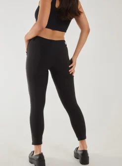 Ponte Pocket Slim Fit Trousers