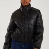 PU Faux Down Jacket