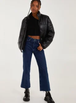 PU Faux Down Jacket