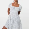 Puff Sleeve Tiered Mini Dress