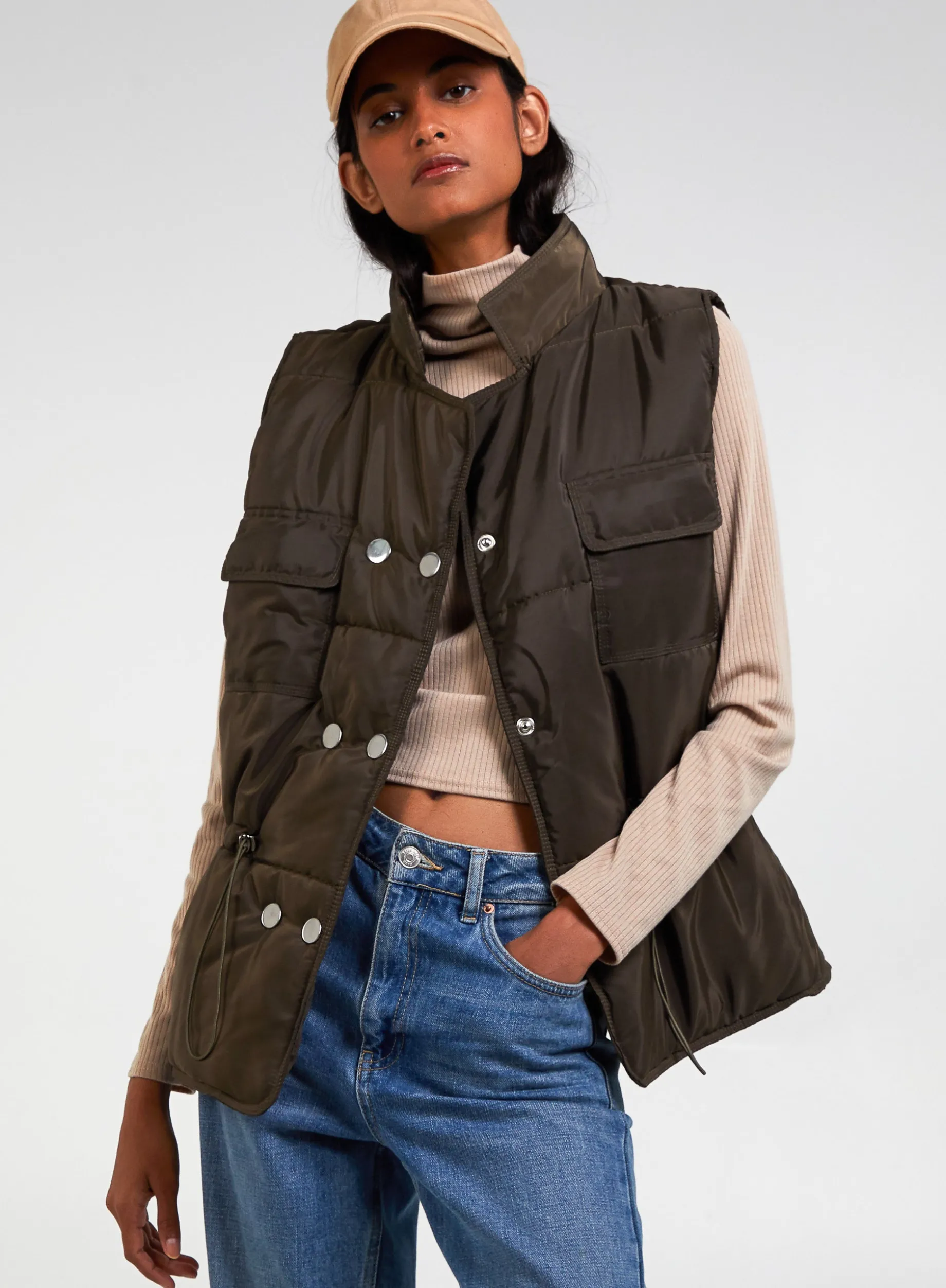 Quilted Short Gilet