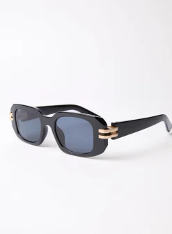 Rectangle Gold Detail Sunglasses