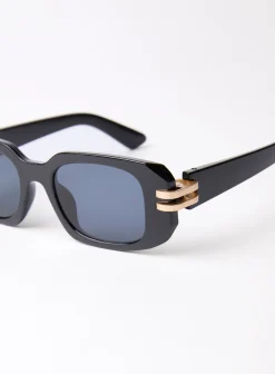 Rectangle Gold Detail Sunglasses