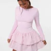 Rib Dress With RaRa Skirt