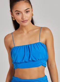 Ruched Slinky Cami Top