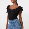 Ruffle Sleeve Bodysuit