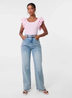Ruffle Sleeve Bodysuit