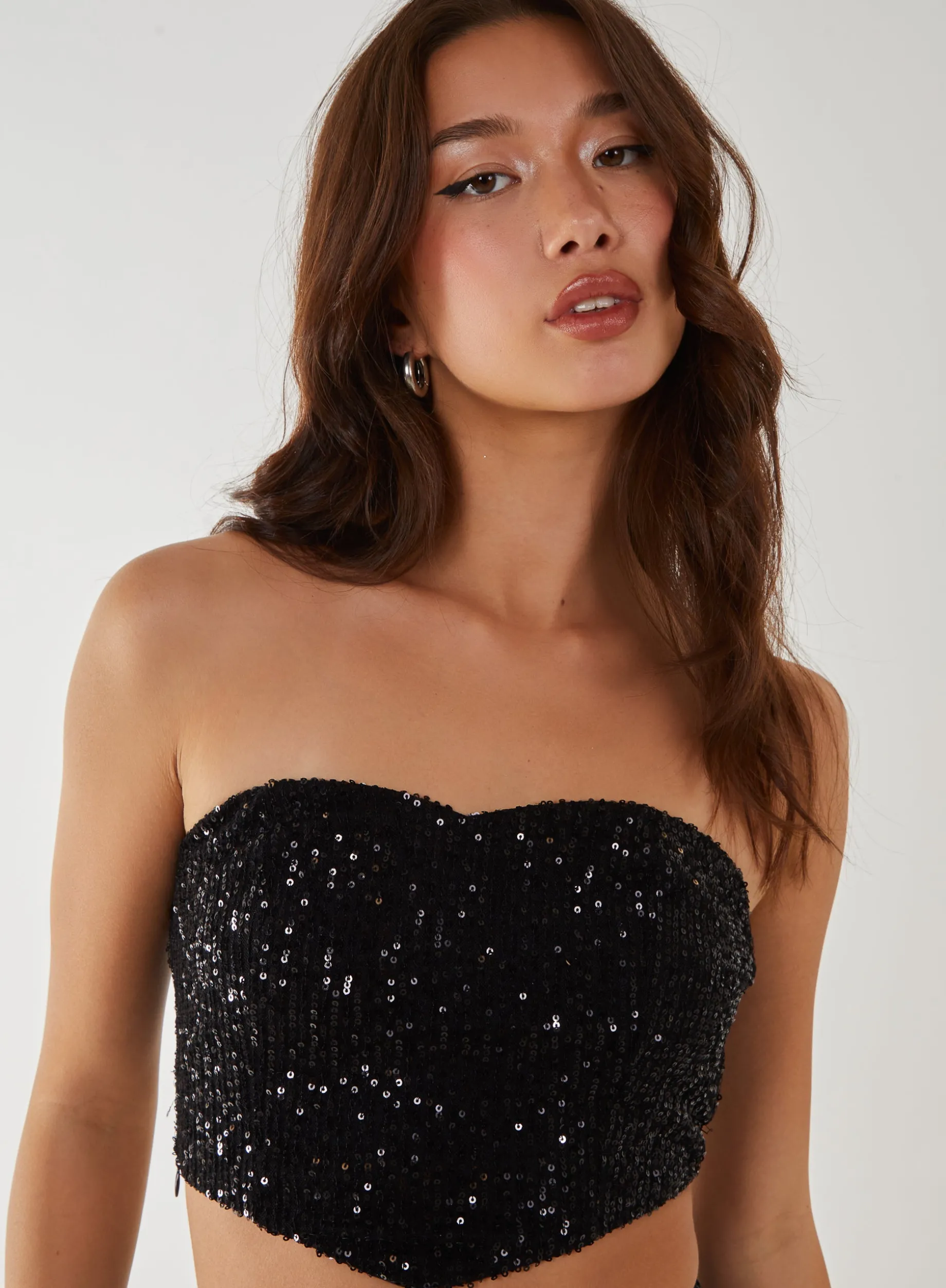 Sequin Corset Top