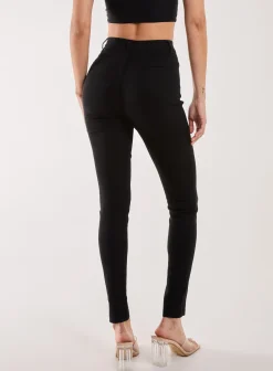 Slim Fit Seam Detail Trousers