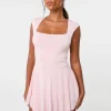 Slinky Open Back Mini Flippy Playsuit