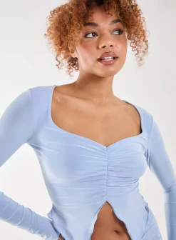 Slinky Ruched Butterfly Top